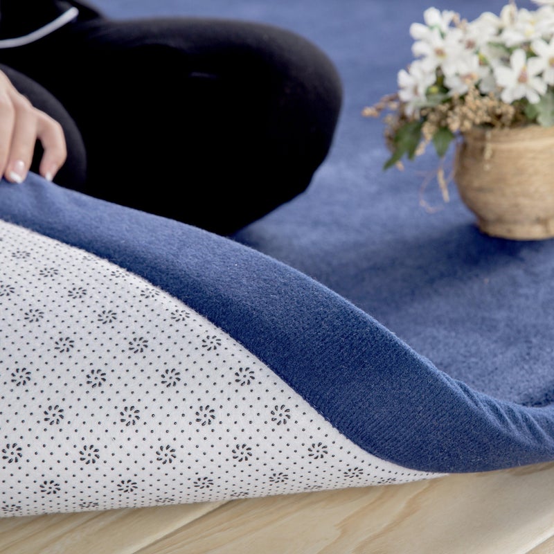 V-mix Handmade Weaving Plush Foam Play Mat for Baby, Toddler, Children - Yoga & Exercise Mat, Cushy-Soft & Thick Hypoallergenic, Non-Toxic, Reversible - Image 3